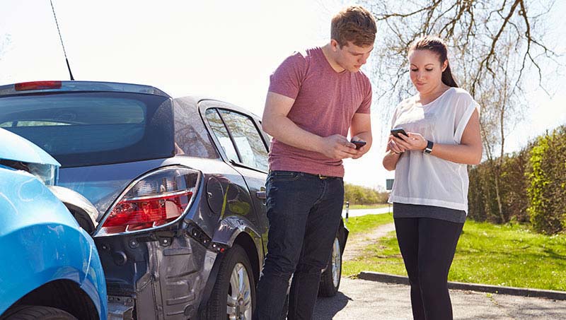 Exchanging information after an auto accident
