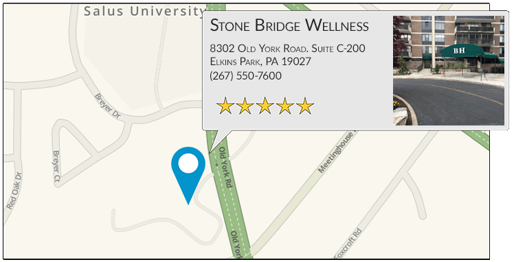 Stone Bridge Wellness's Elkins Park office location on google map